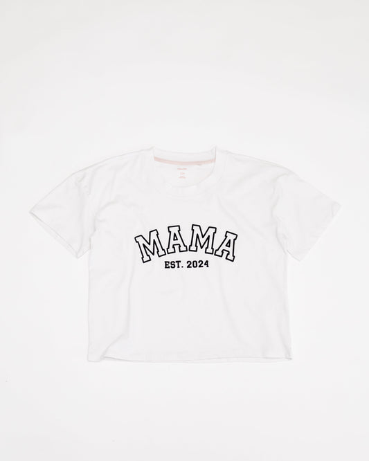 Embossed MAMA T-shirt - White