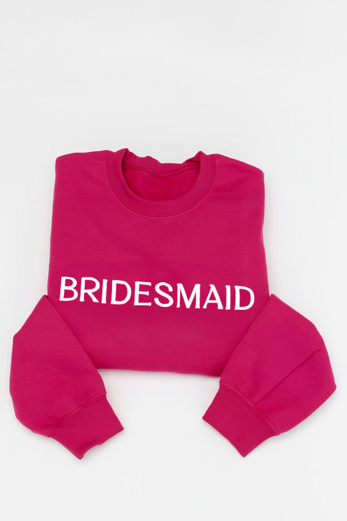 Embossed BRIDESMAID Sweatshirt