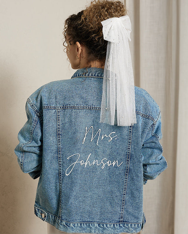Embroidered Denim Jacket – Miss To Mrs® Shop