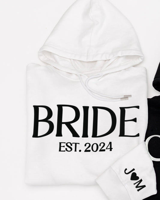 Embossed BRIDE & GROOM Hoodies Bundle - Contrast