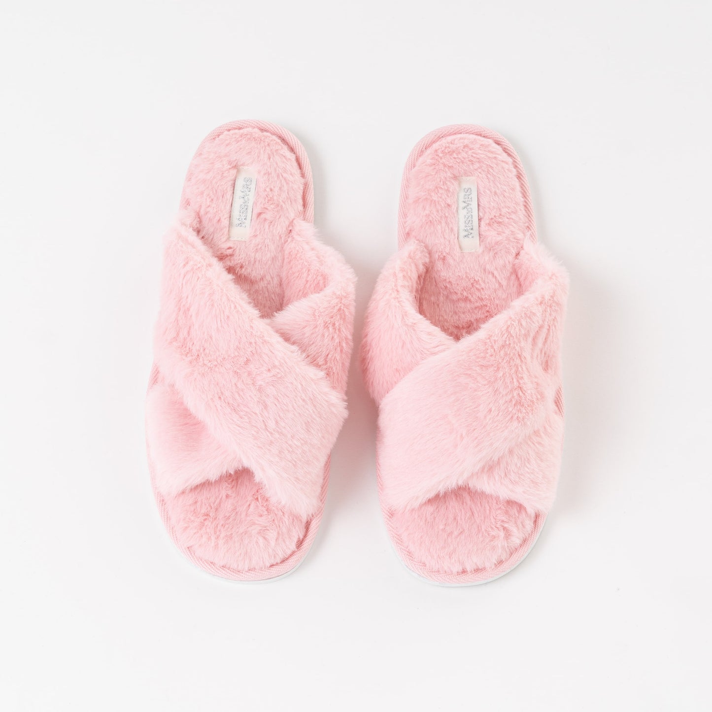 Fluffy Faux-Fur Bridal Party Slippers