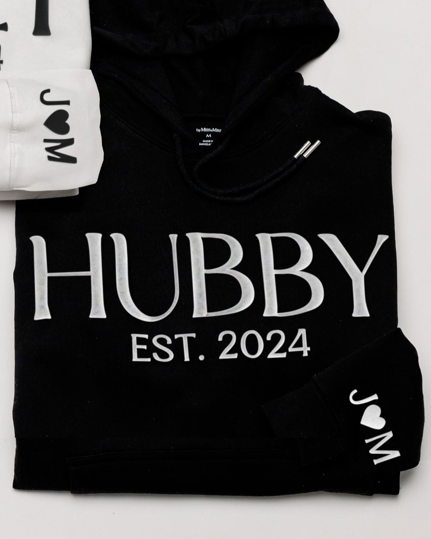 Embossed WIFEY & HUBBY Hoodies Bundle