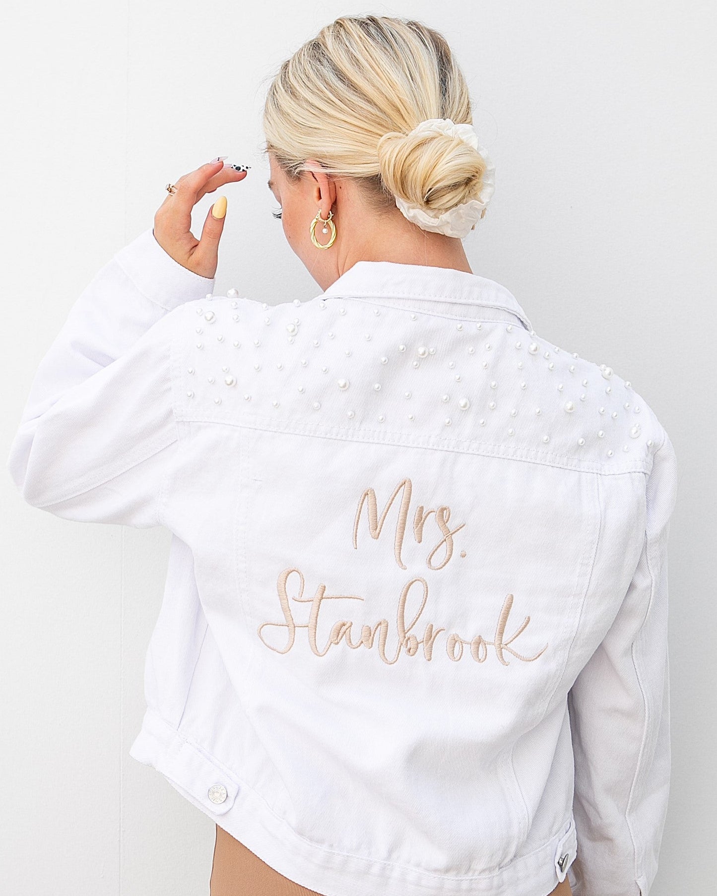 Embroidered Bride Denim Jacket