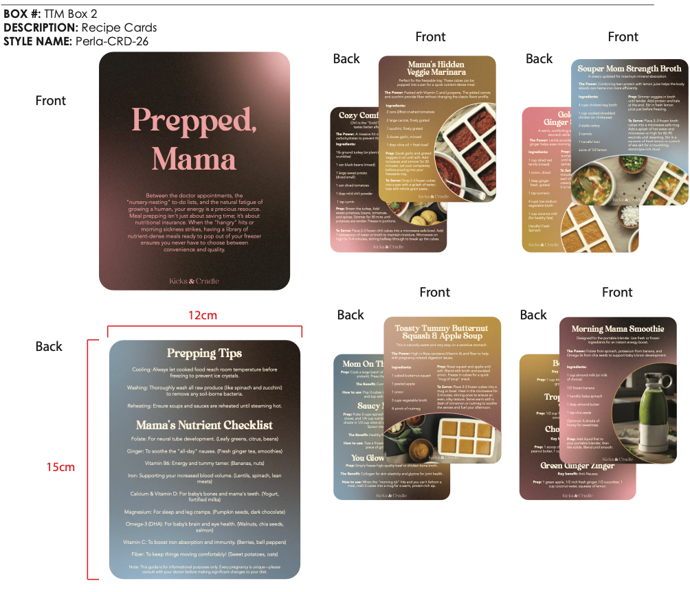 Recipe Cards Perla