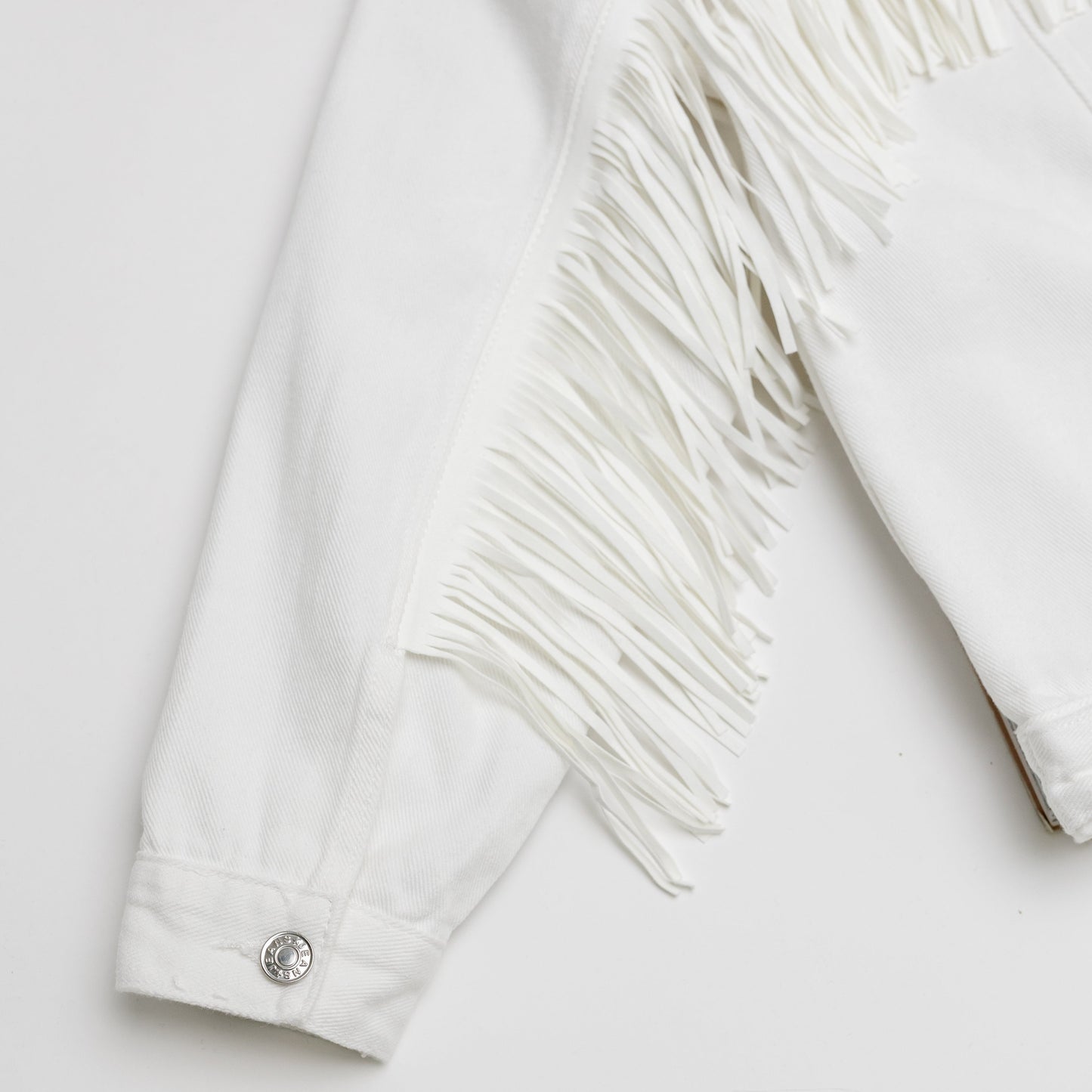 Embroidered Bride Jacket with Fringes