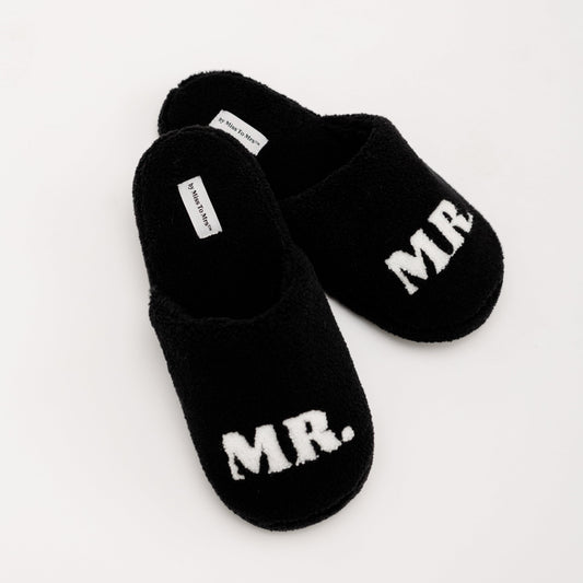 MR Fuzzy Slippers - Black