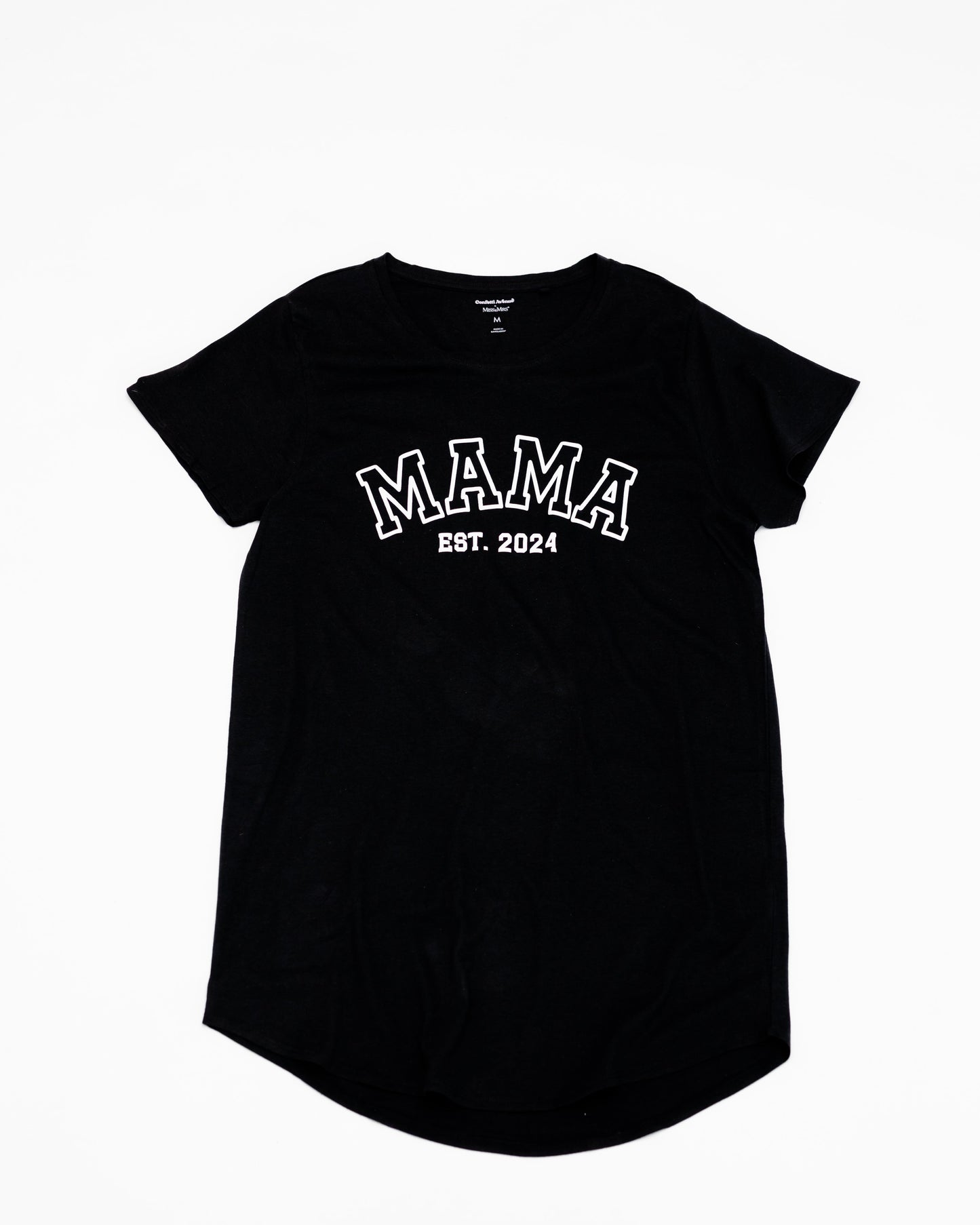 Embossed MAMA Sleep Shirts - Contrast