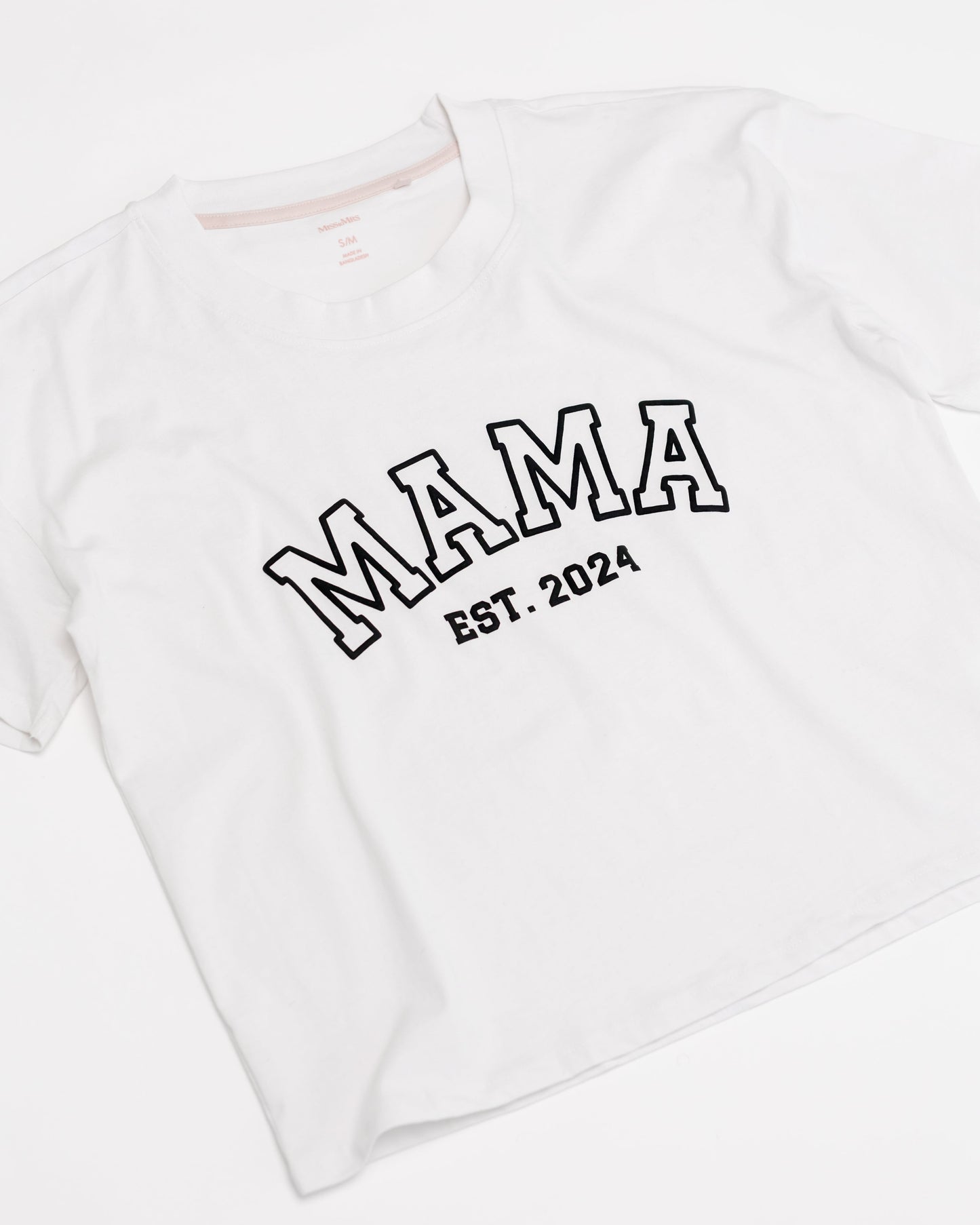 Embossed MAMA T-shirt - White