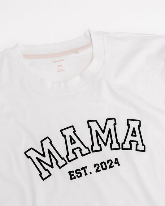 Embossed MAMA T-shirt - White