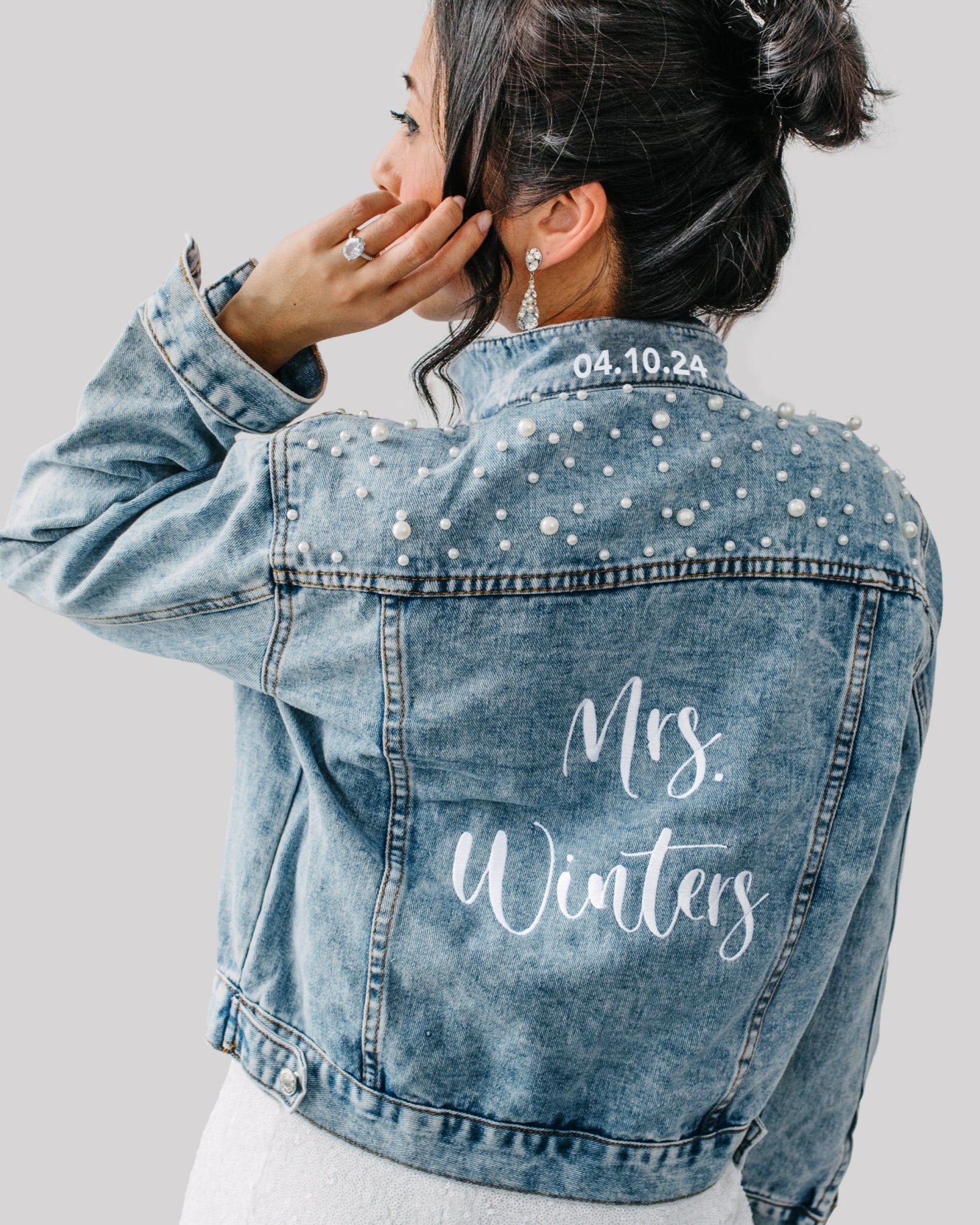 bride denim jacket