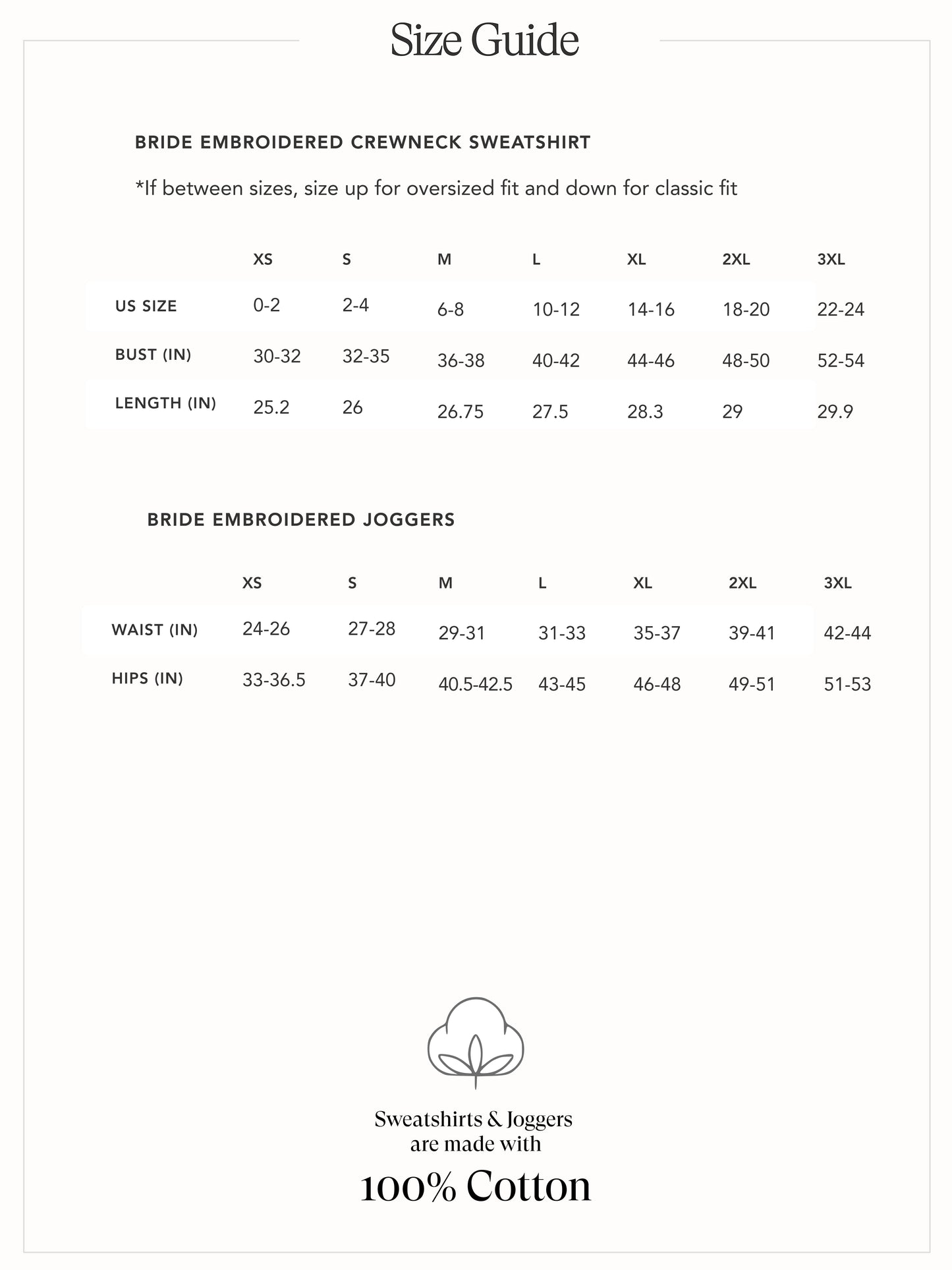 BRIDE Crewneck & Joggers Set (Embroidered)