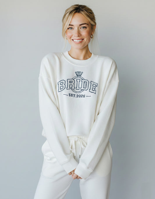 BRIDE Varsity Crewneck & Joggers Set (Vinyl)