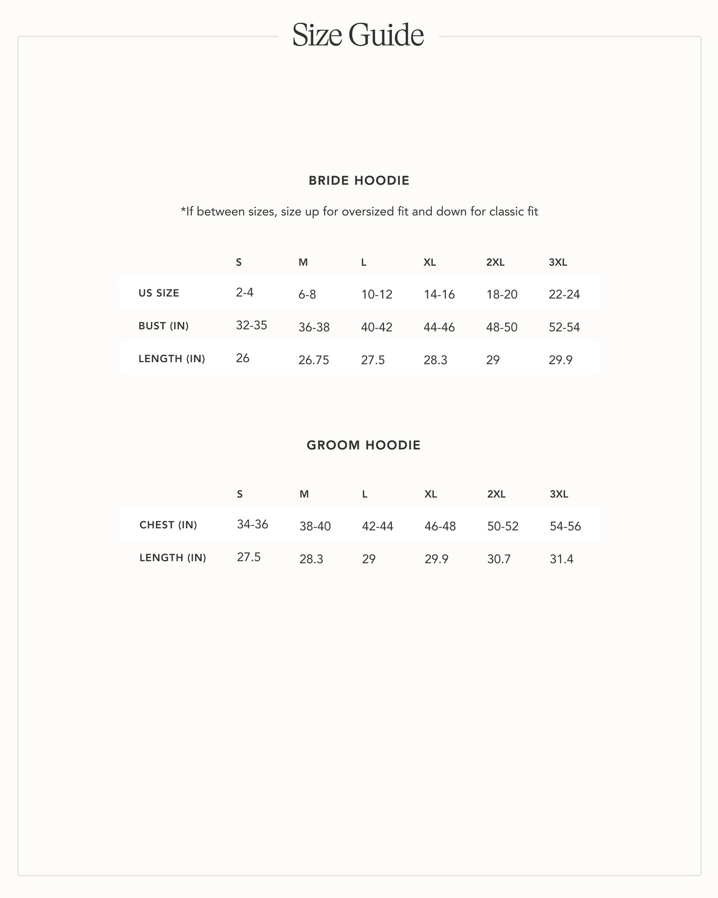 Embossed BRIDE & GROOM Hoodies Bundle - Contrast