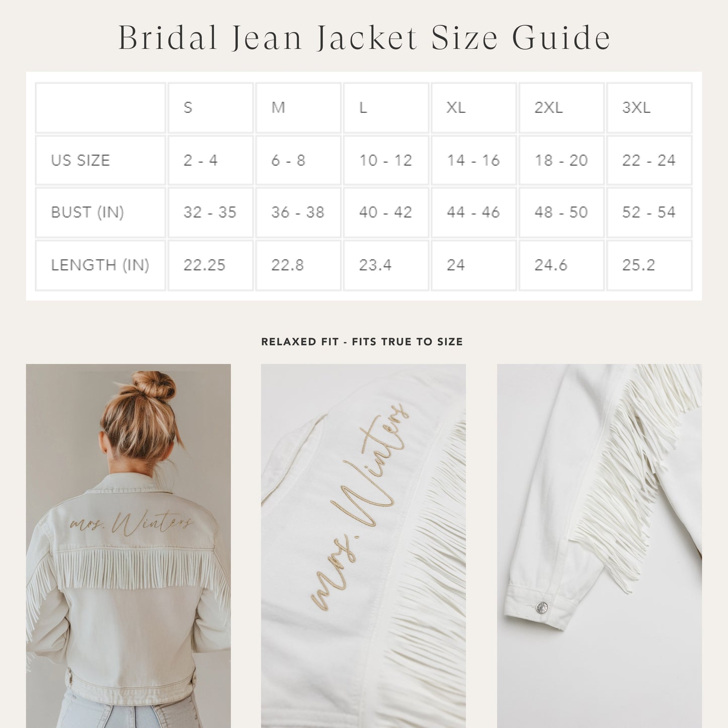 Embroidered Bride Jacket with Fringes
