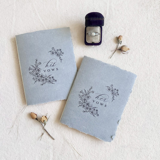 His and Hers Vow Book Set