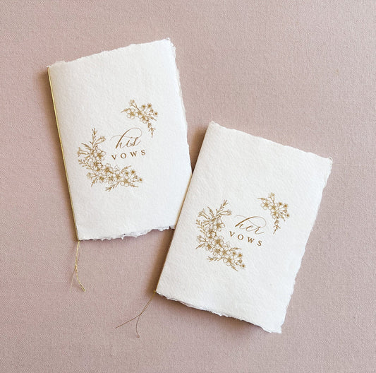His and Hers Vow Book Set