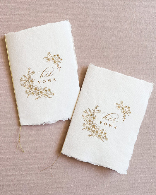 His and Hers Vow Book Set