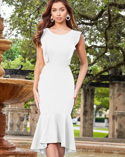 Kennedy Midi Dress - White