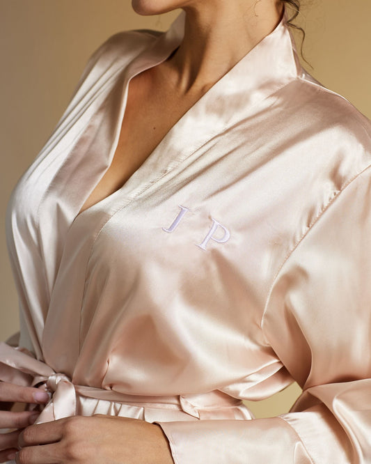 Personalized Satin Ruffle Robe – Free Gift Included!