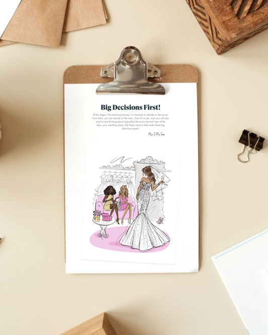 Big Decisions First - Wedding Planning Guide - Digital Download