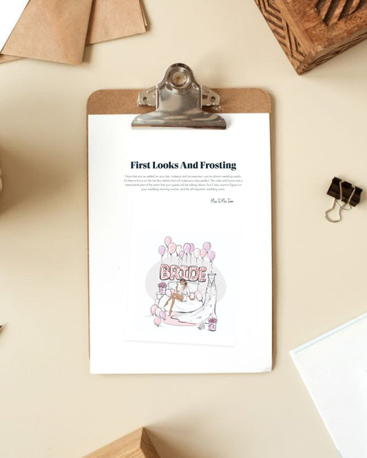 First Looks and Frosting - Wedding Planning Guide - Digital Download
