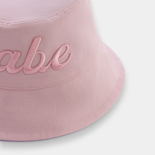 Babe Embroidered Bucket Hat - Pink