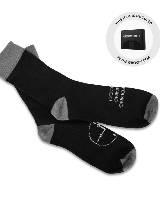 Comfy Groom Wedding-themed Socks