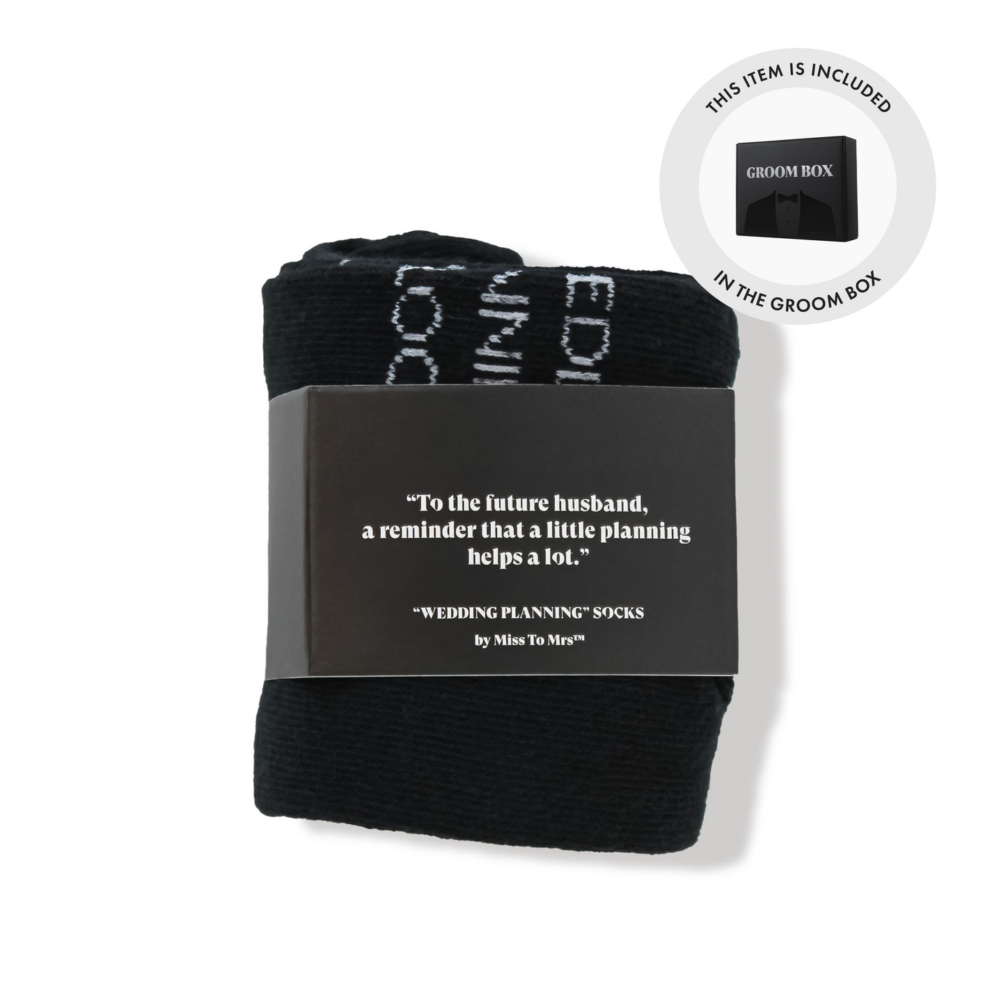 Comfy Groom Wedding-themed Socks