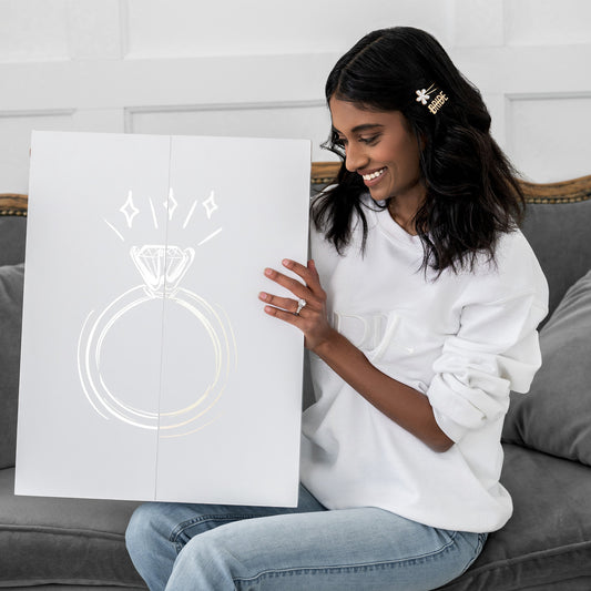 Ultimate Bride Box with 15 full-size products to celebrate the engagement journey and help plan for the big day.