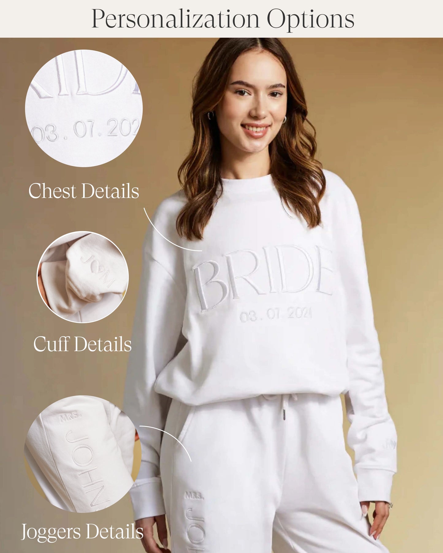 BRIDE Crewneck & Joggers Set (Embroidered)