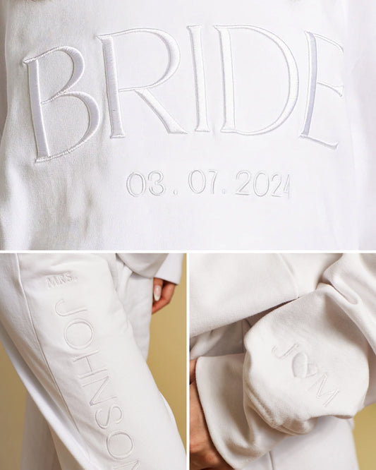 BRIDE Crewneck & Joggers Set (Embroidered)