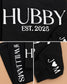Embossed WIFEY & HUBBY Hoodie/Joggers Sets - Contrast