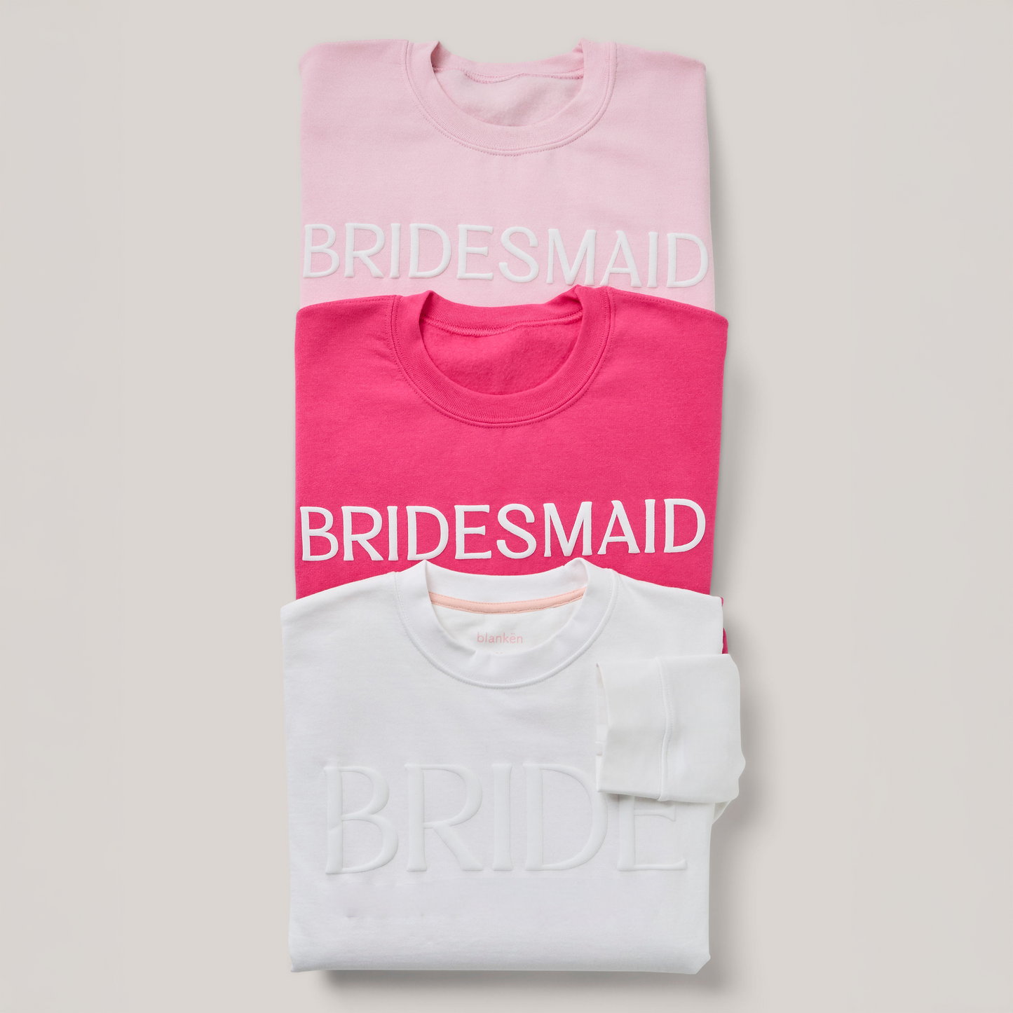 Embossed BRIDESMAID Sweatshirt