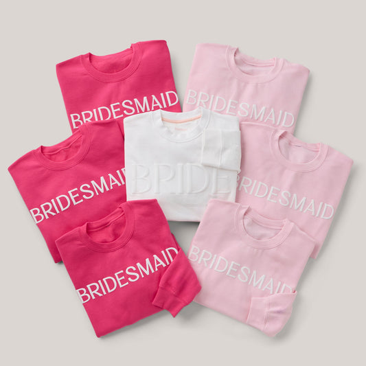 Embossed BRIDESMAID Sweatshirt