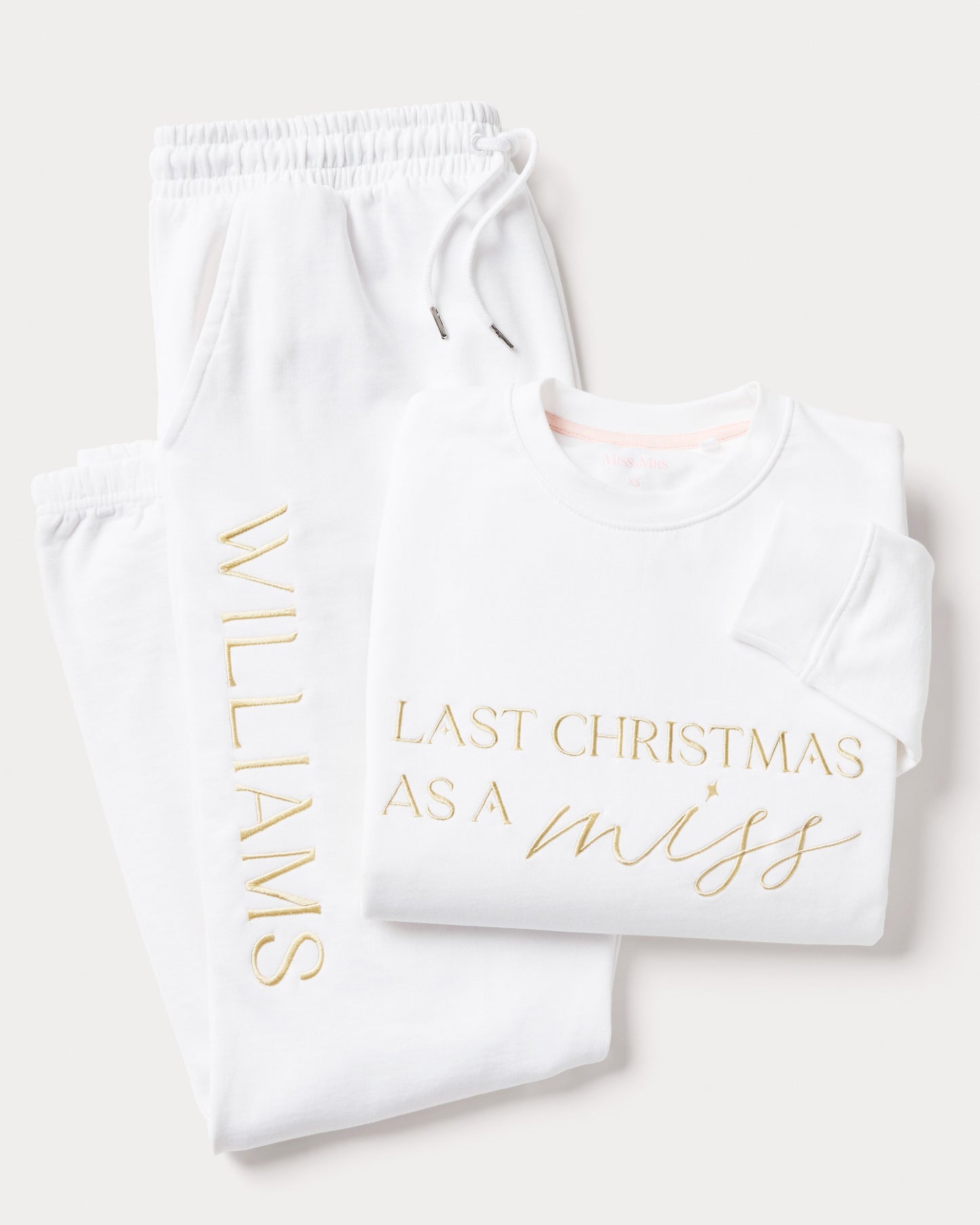 Last Christmas As A Miss Sweatshirt & Joggers Set