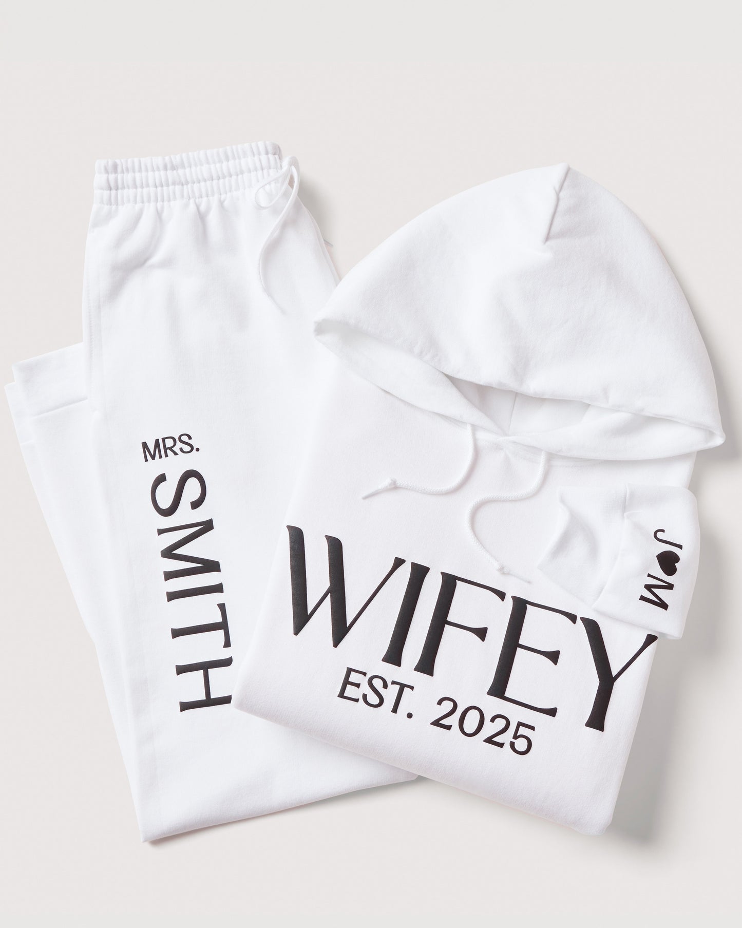Embossed WIFEY Hoodie & Joggers Set