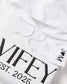 Embossed WIFEY & HUBBY Hoodies Bundle - Contrast