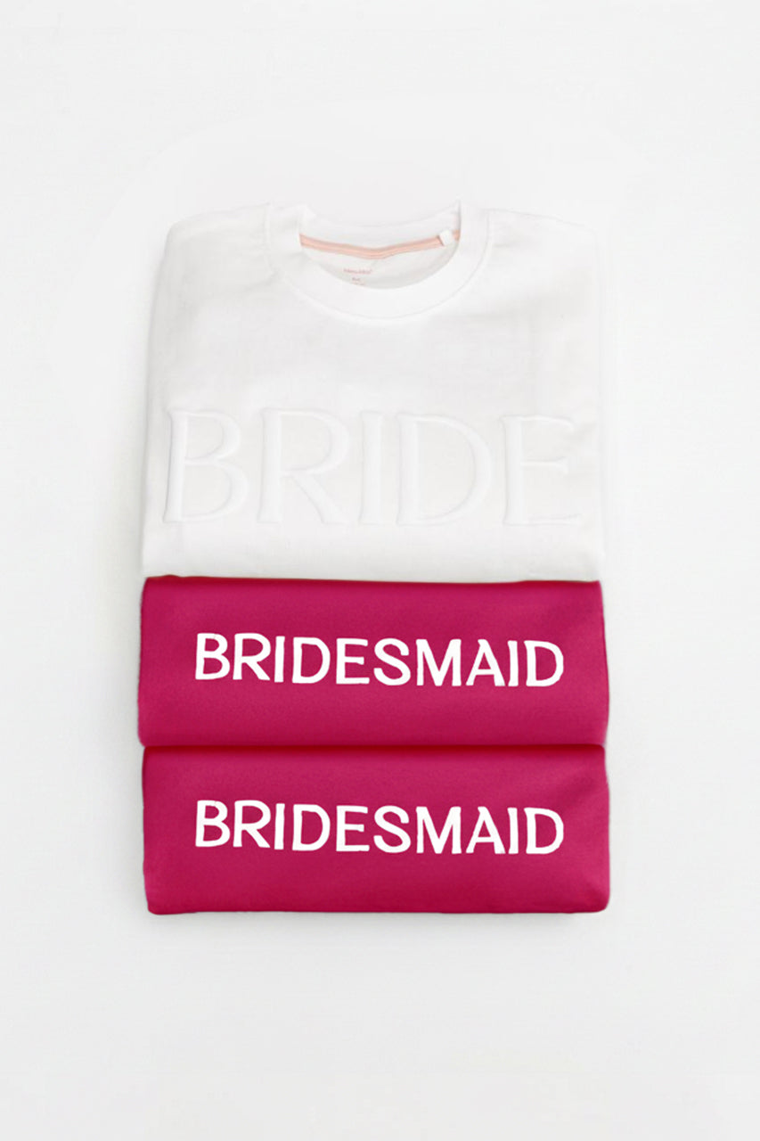 Embossed BRIDESMAID Sweatshirt