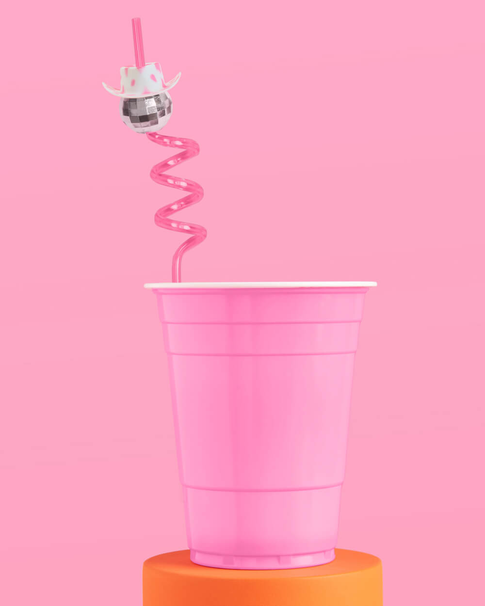 Disco Cowgirl Straws - 8 reusable straws