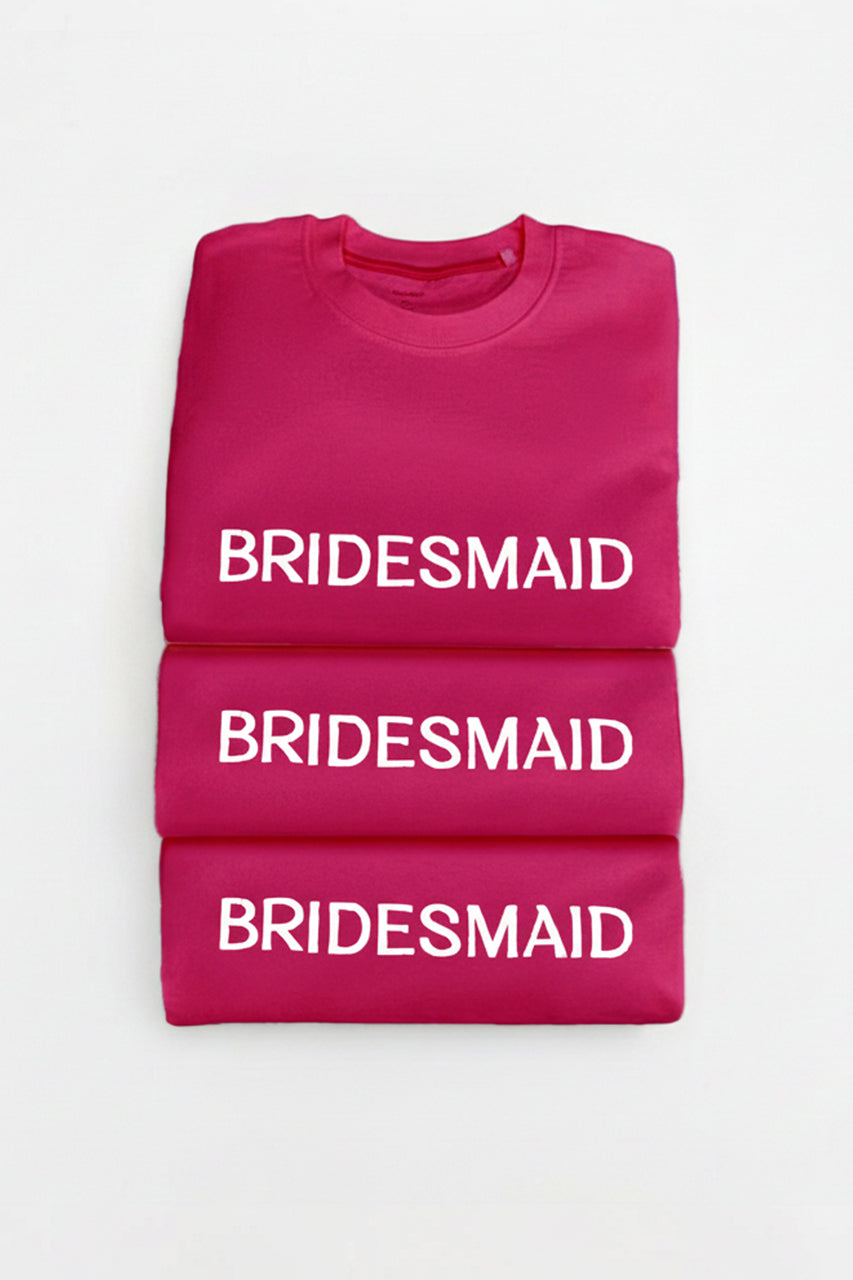 Embossed BRIDESMAID Sweatshirt