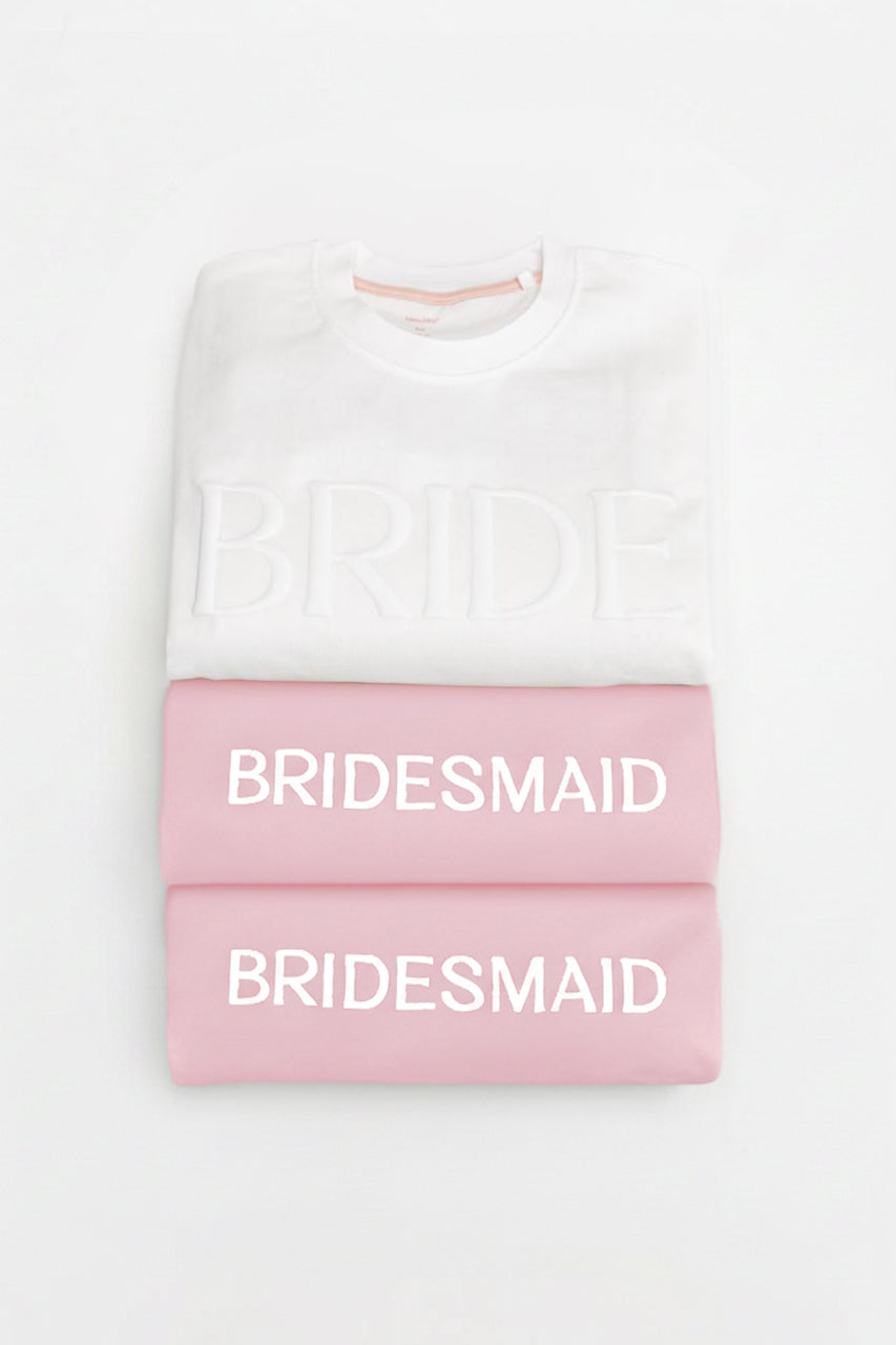 Embossed BRIDESMAID Sweatshirt