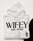 Embossed WIFEY & HUBBY Hoodies Bundle - Contrast