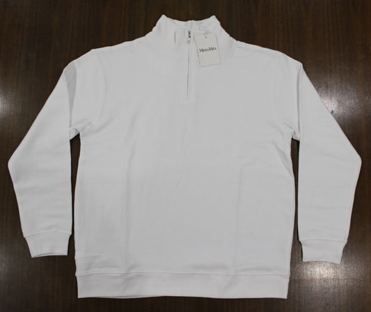 Quarter Zip White