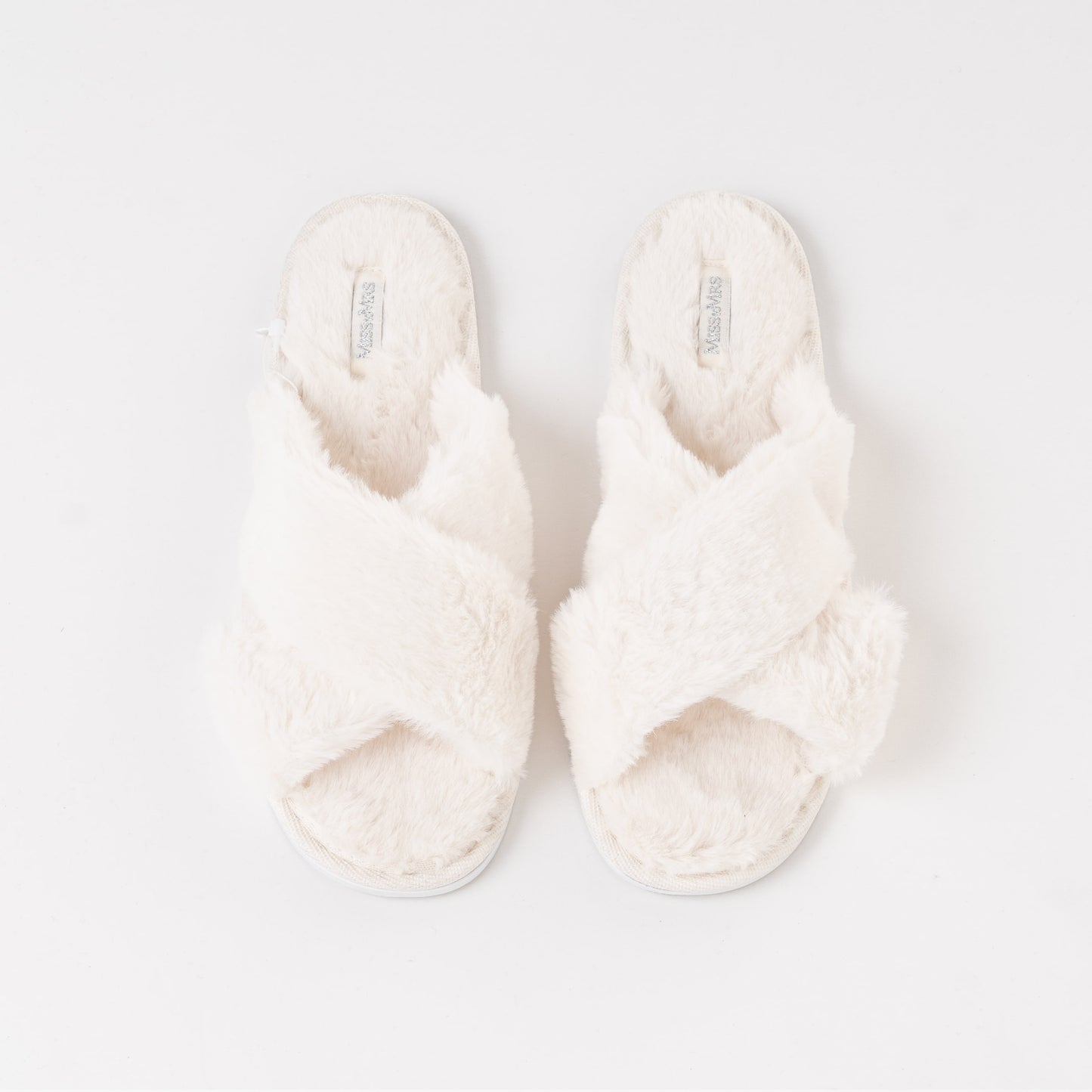 Fluffy Slippers - White