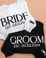 Embossed BRIDE & GROOM Sweatshirt/Joggers Sets - Contrast