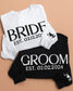 Embossed BRIDE & GROOM Sweatshirts Bundle - Contrast