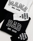 Embossed MAMA & DAD Hoodie/Joggers Sets
