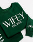 Embossed WIFEY Sweatshirt & Joggers Set