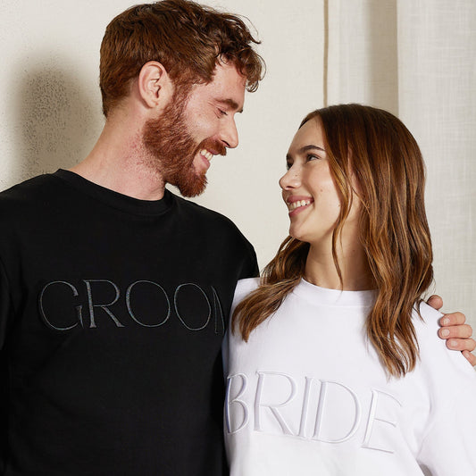 Embroidered BRIDE & GROOM Sweatshirts Bundle