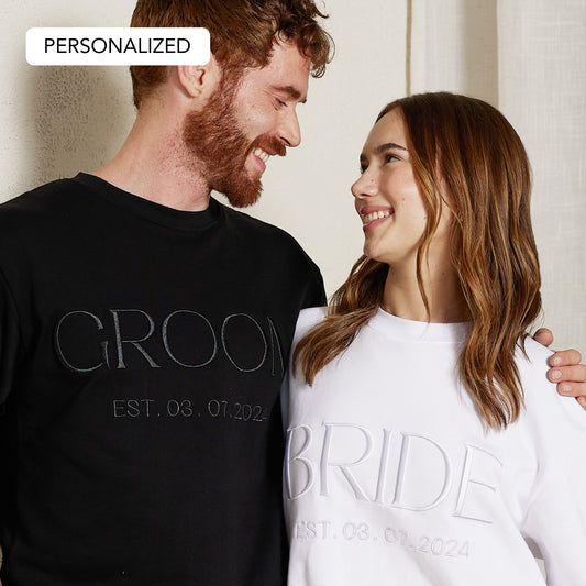 Embroidered BRIDE / GROOM Sweatshirts Bundle